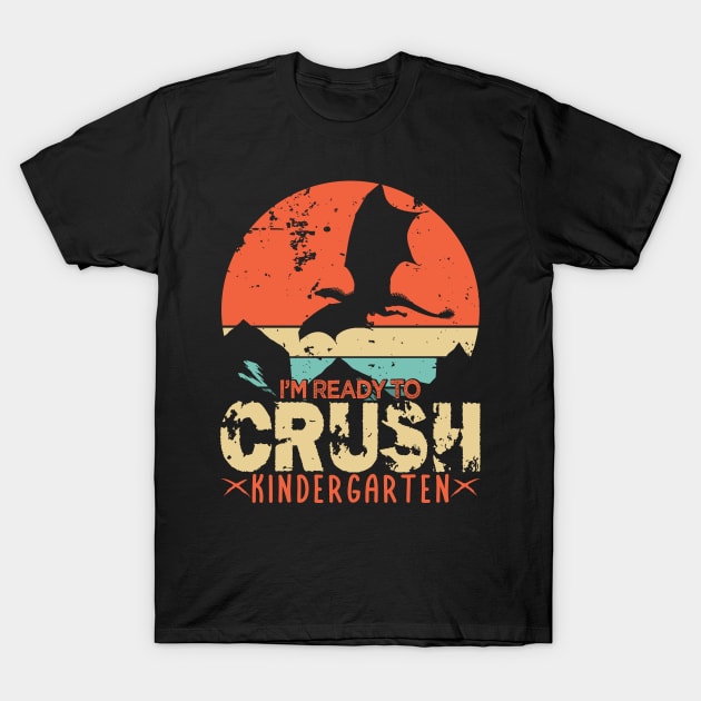 Back To School, I'm Ready To Crush Kindergarten Dragon Boys T-Shirt by drag is art